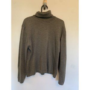 Vintage Gio Villani Womens Turtleneck Sweater Large 100% Fine Merino Wool Italy